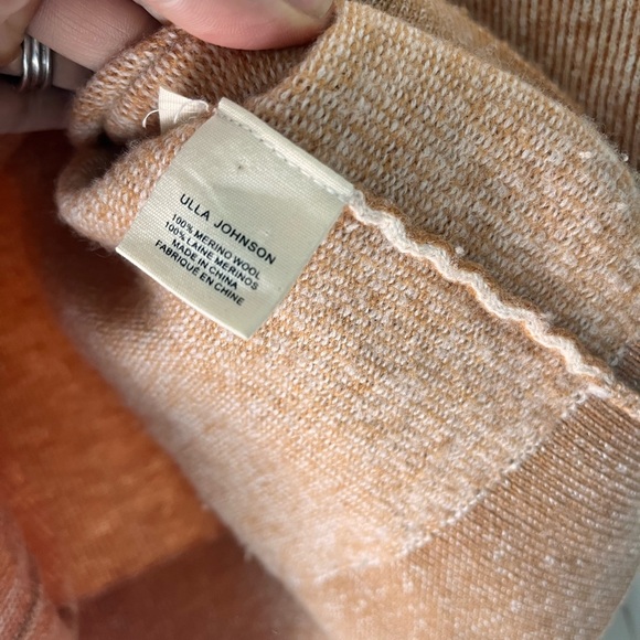 $445  Ulla Johnson 100% Wool Marin Puff Sleeve Wool Knit Pullover Sweater Small - Picture 4 of 4